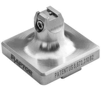 Stainless Steel  0.281"W x 0.0781"H Dovetail Fixture with .75" Dovetail Base